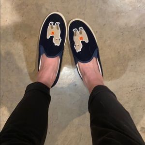 Soludos Velvet Llama Slip-ons Size 8 NWT